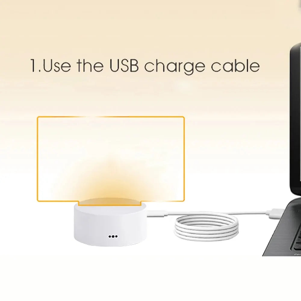 Night Light USB Message Board